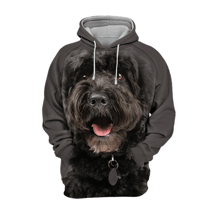 Unisex 3D Graphic Hoodies Animals Dogs Cockapoo Black