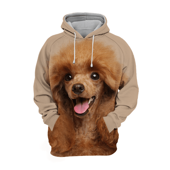 Unisex 3D Graphic Hoodies Animals Dogs Toy Poodle Happy