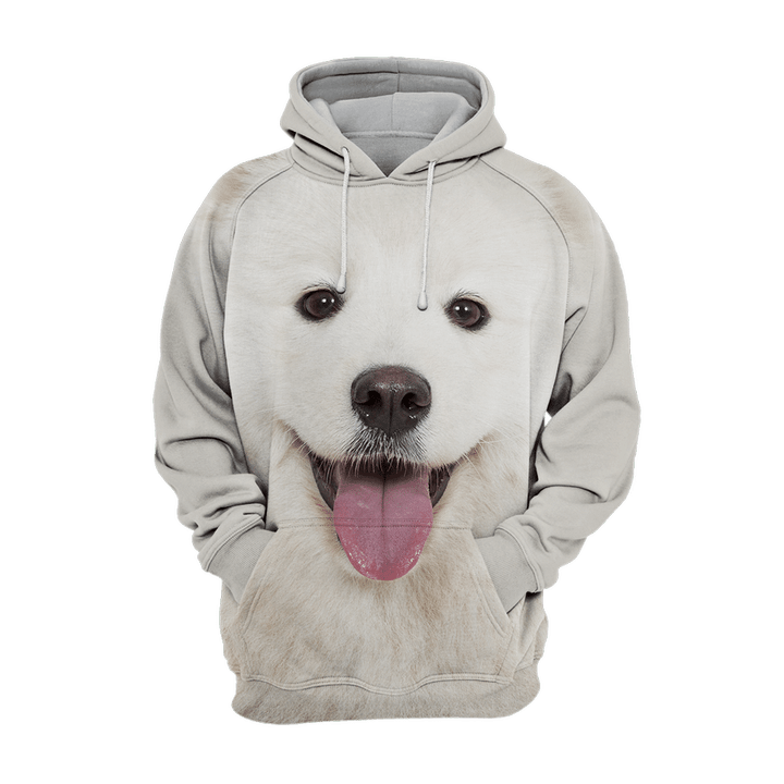 Unisex 3D Graphic Hoodies Animals Dogs Samoyed Happy