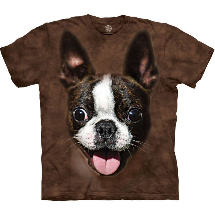 Boston Terrier Big Eyes T-Shirt- Adult&Kids Unisex T-Shirt