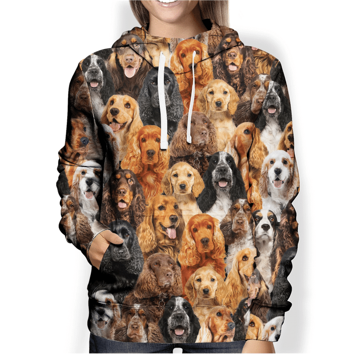 You Will Have A Bunch Of English Cocker Spaniels - Hoodie V1