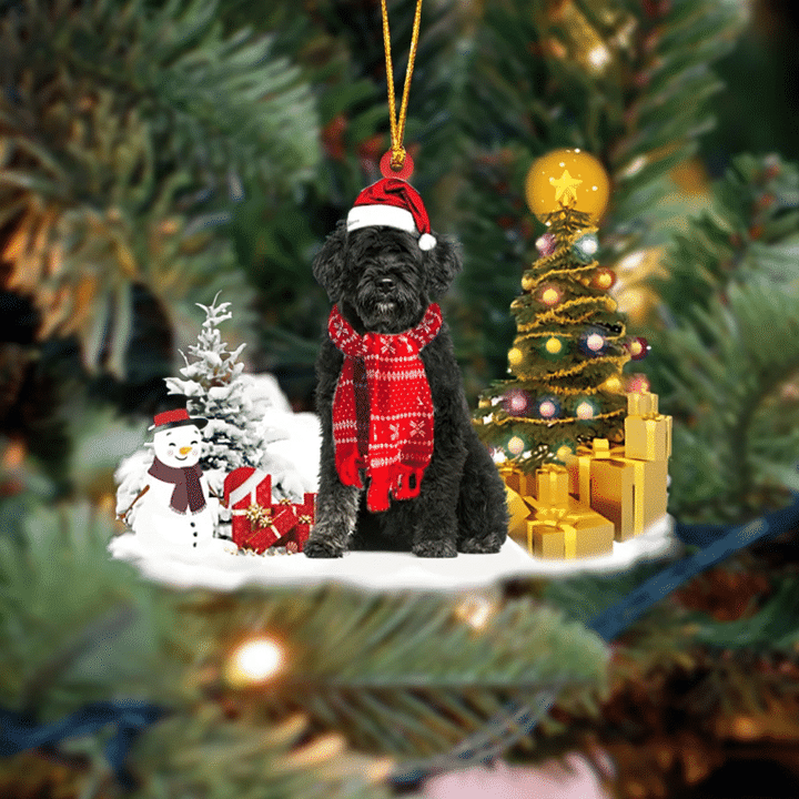 Portuguese Water Dog Christmas Ornament