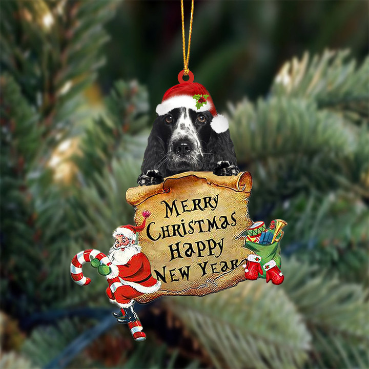 American Cocker Spaniel Merry Christmas&Happy New Year Hanging Ornament
