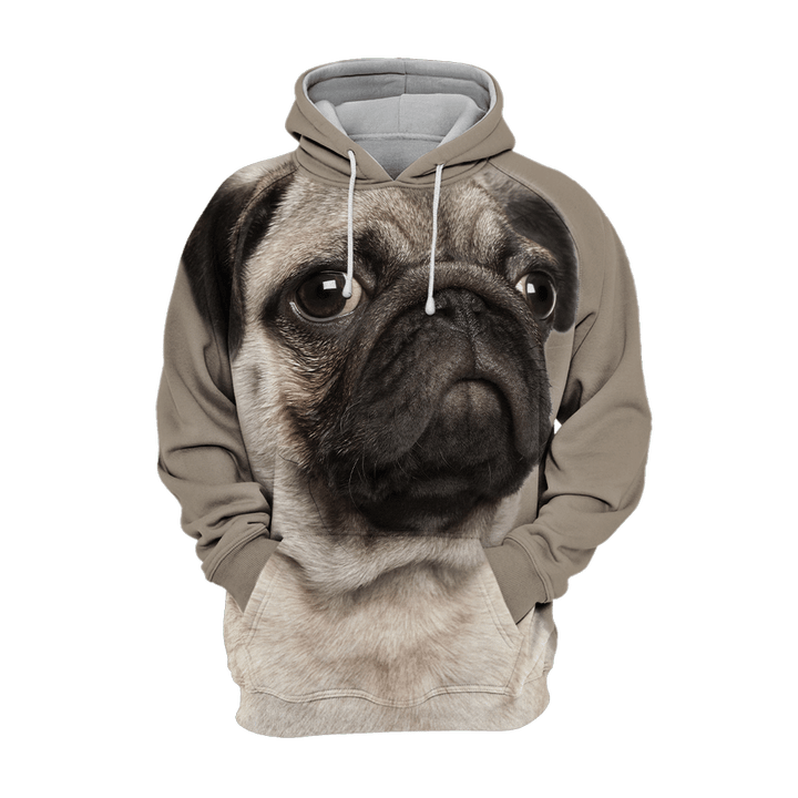 Unisex 3D Graphic Hoodies Animals Dogs Pug Quiet