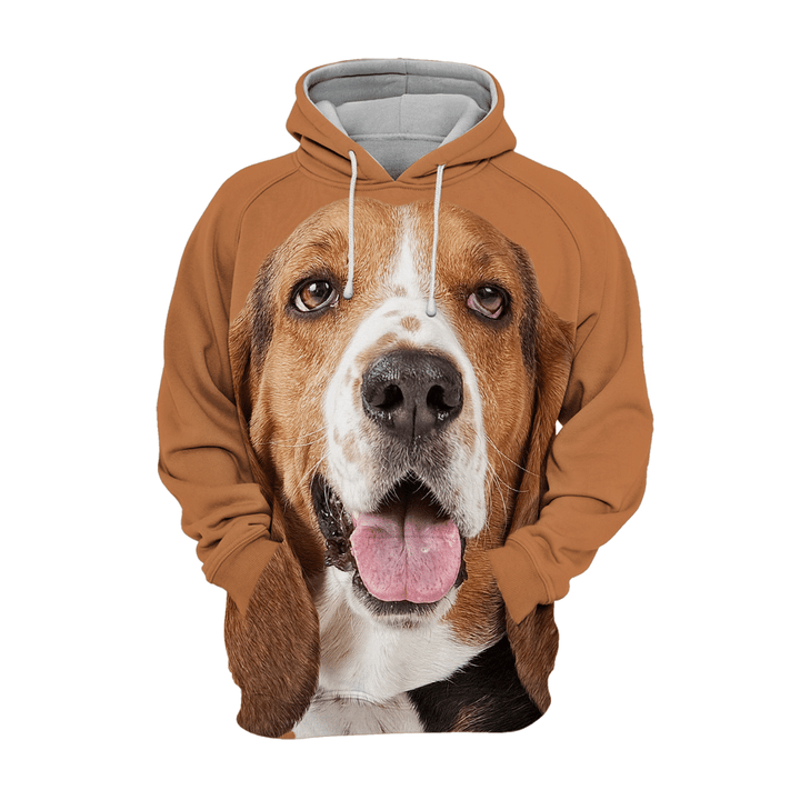 Unisex 3D Graphic Hoodies Animals Dogs Basset Hound
