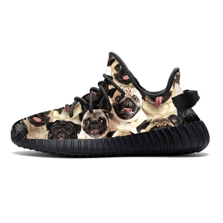 Walk With A Bunch Of Pugs- Sneakers V2