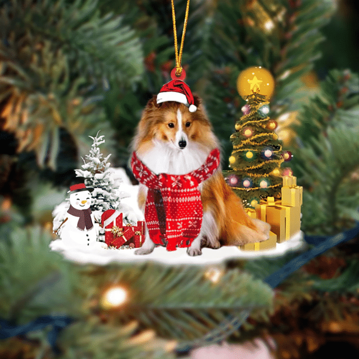 Shetland Sheepdog Christmas Ornament