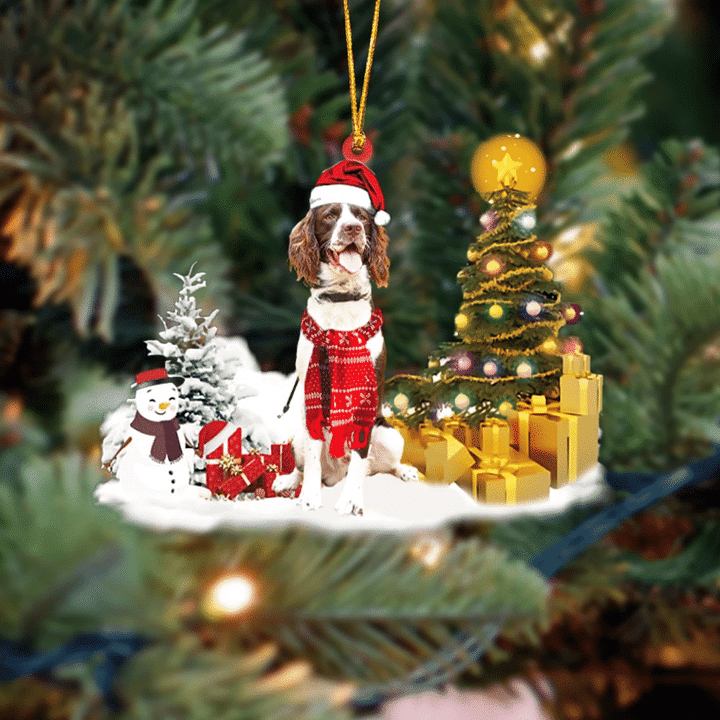 Springer Spaniel Christmas Ornament