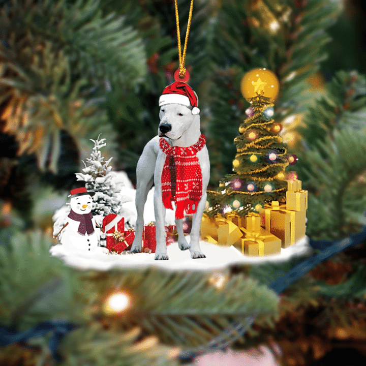 Dogo Argentinoes Christmas Ornament