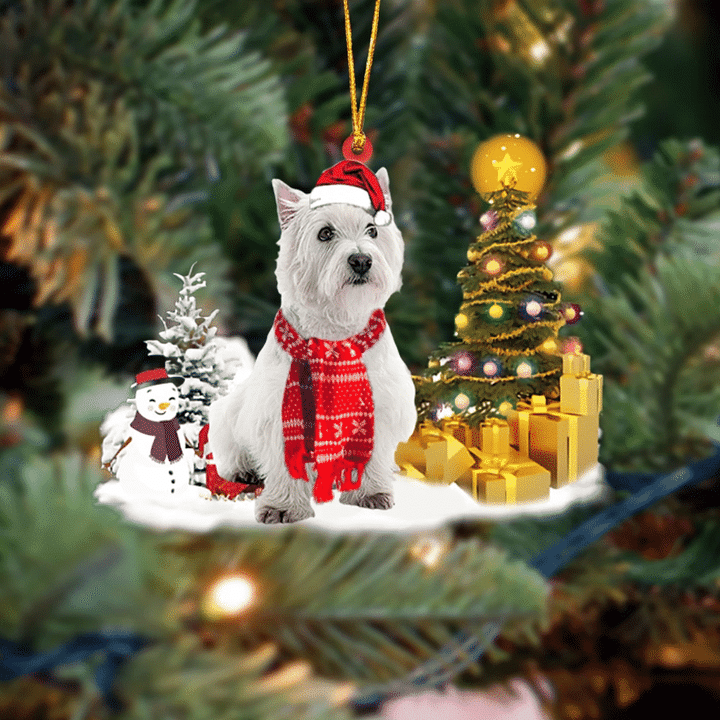 West Highland White Terrier/Westie Christmas Ornament