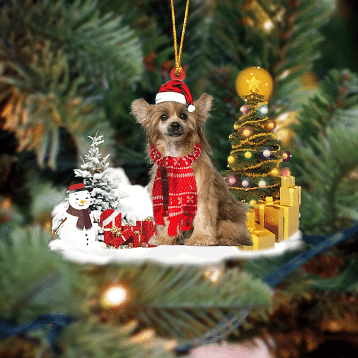 Chinese Crested Christmas Ornament