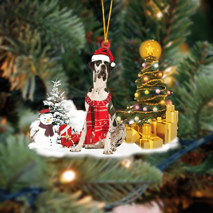 Great Dane Christmas Ornament