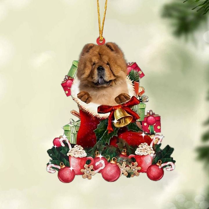 Chow CHow 1-Red Boot Hanging Ornament