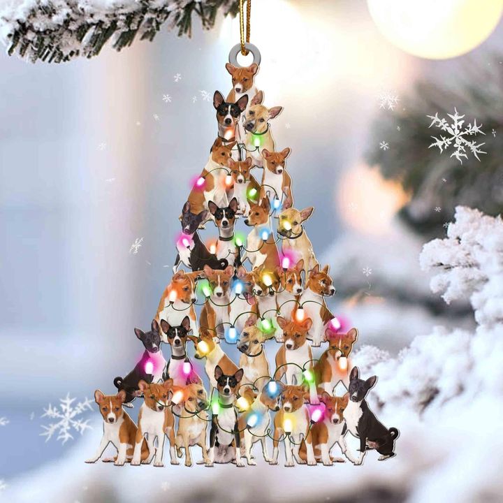 Basenji lovely tree gift for basenji lover gift for dog lover ornament