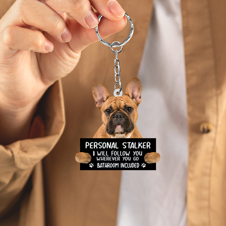 French Bulldog02 Personal Stalker Acrylic Keychain