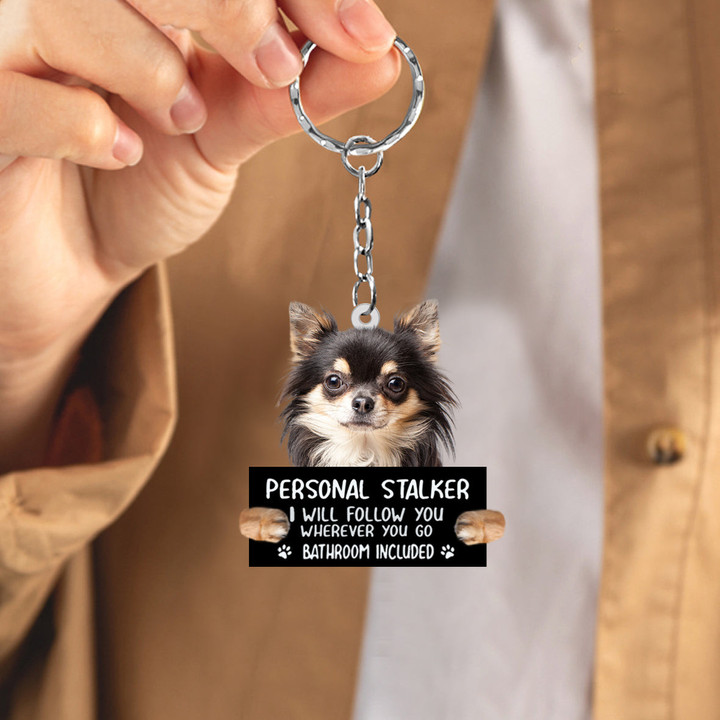 Chihuahua06Personal Stalker Acrylic Keychain