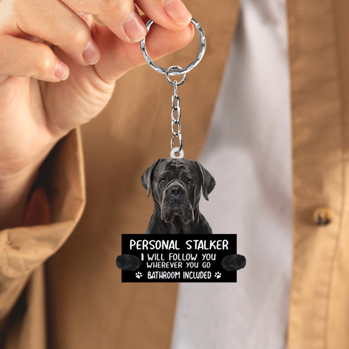 Cane Corso Personal Stalker Acrylic Keychain