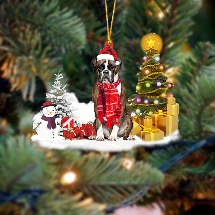 Boxer (2) Christmas Ornament
