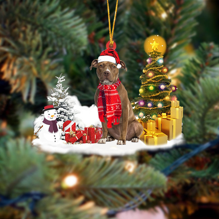 Pit Bull  (1) Christmas Ornament
