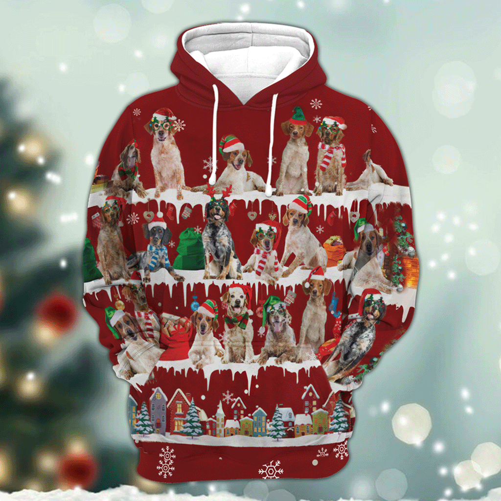 Brittany - Snow Christmas - 3D Hoodie