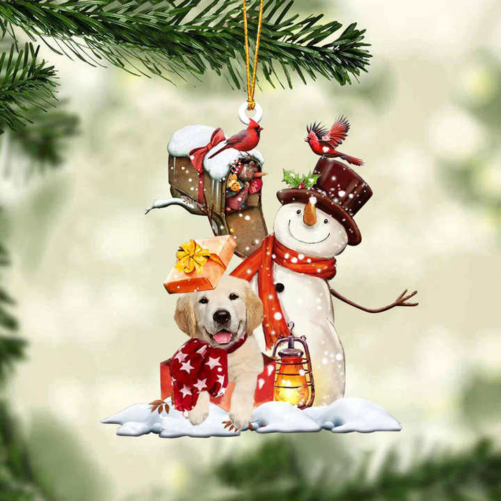 Golden Retriever0 In Mailbox Gift Christmas Ornament