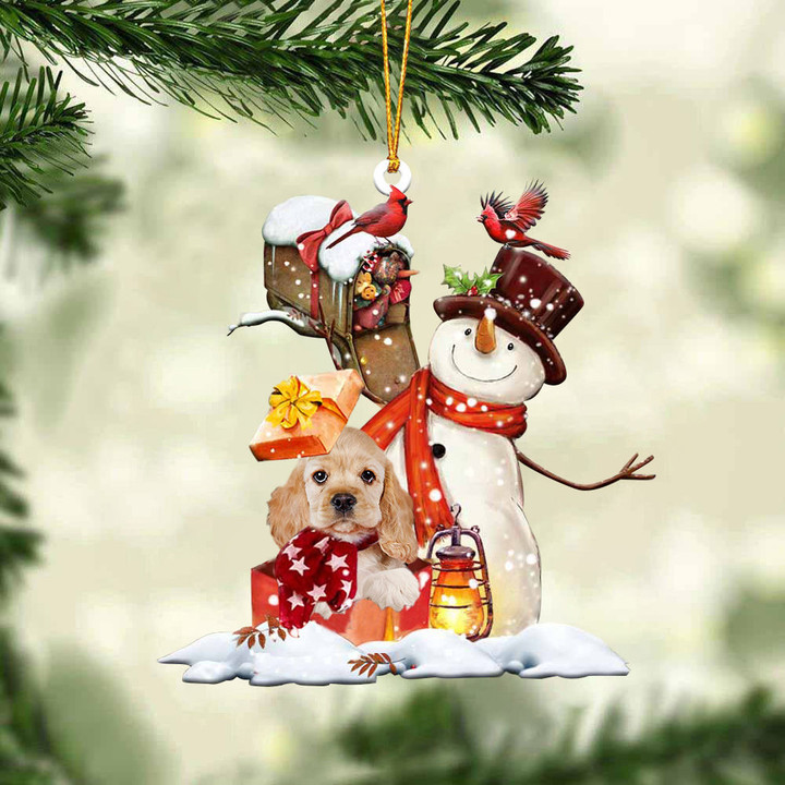 Cocker Spaniel  In Mailbox Gift Christmas Ornament