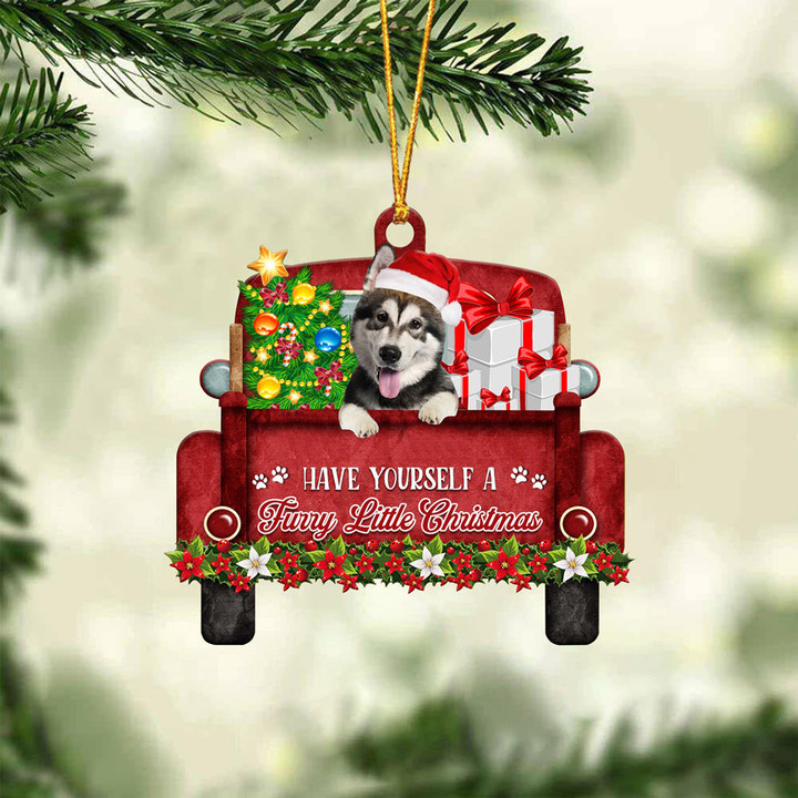 Alaskan Malamute Have Yourself A Furry Little Christmas Ornament