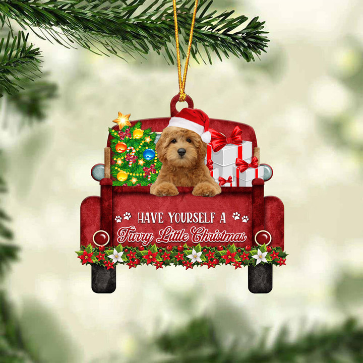 Goldendoodle Have Yourself A Furry Little Christmas Ornament