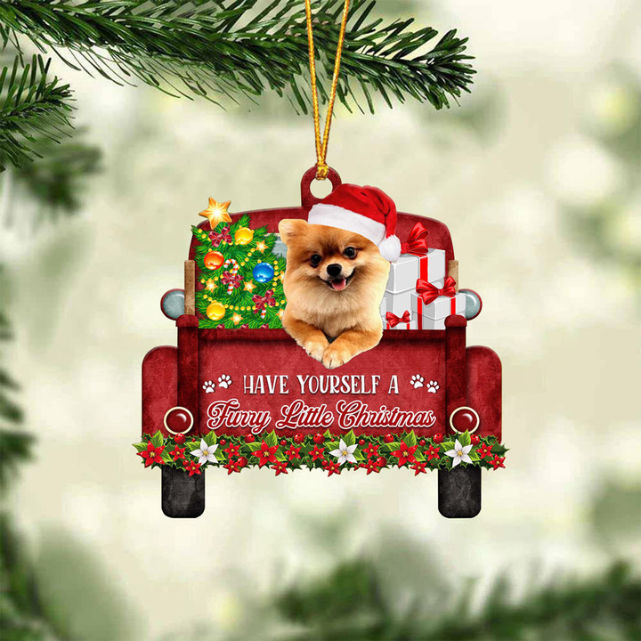 Pomeranian. Have Yourself A Furry Little Christmas Ornament