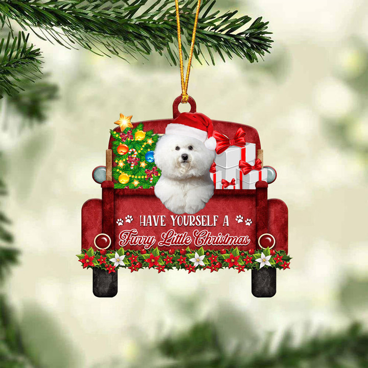 Bichon Frise03 Have Yourself A Furry Little Christmas Ornament