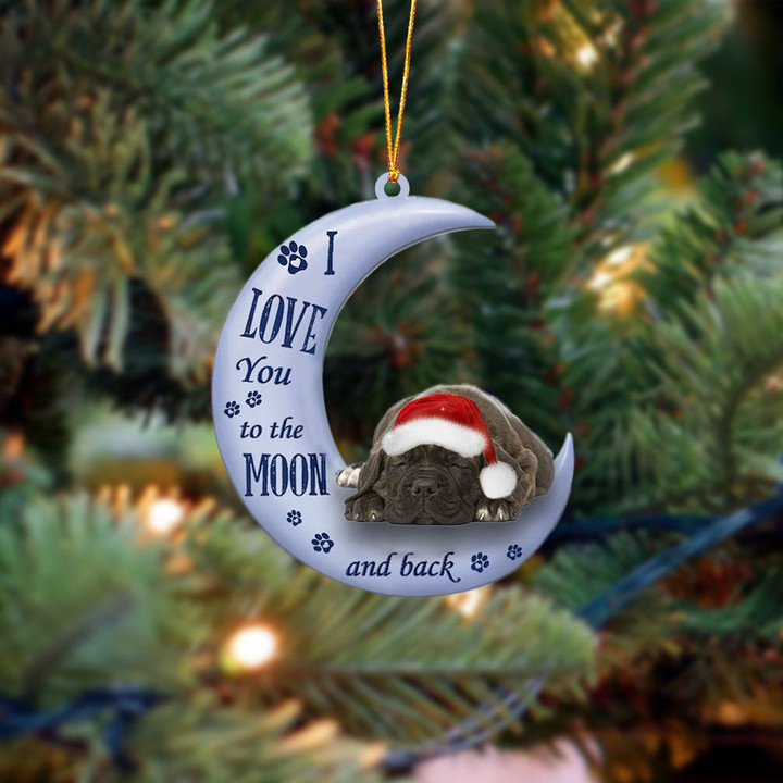 Cane Corso I Love You To The Moon And Back Christmas Ornament