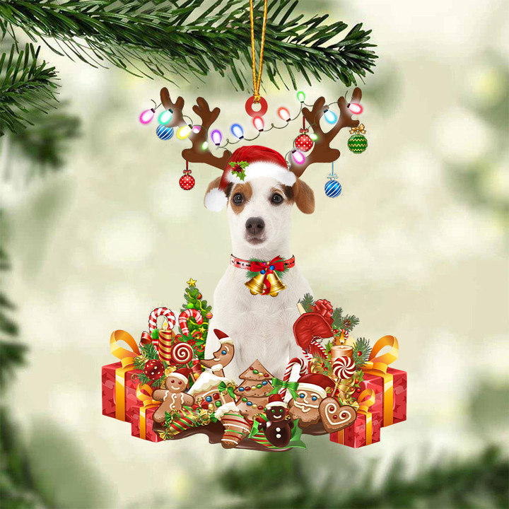 Jack Russell Terrier2-2022 New Release Christmas Ornament