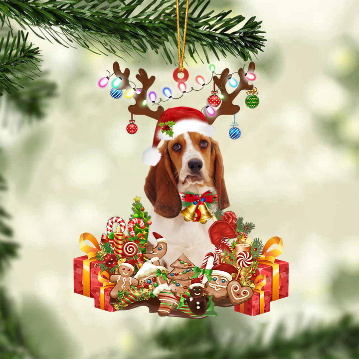 Basset Hound2-2022 New Release Christmas Ornament