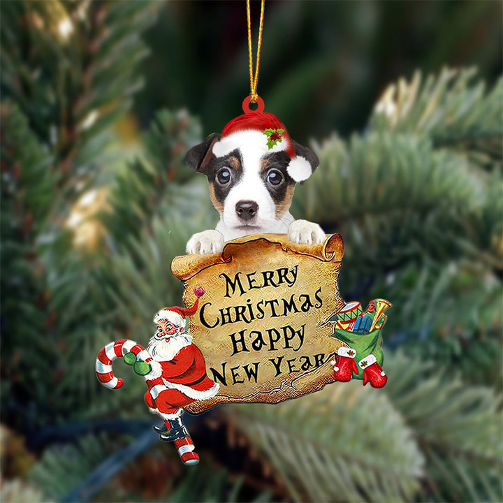 Jack Russell Terrier Merry Christmas&Happy New Year Hanging Ornament