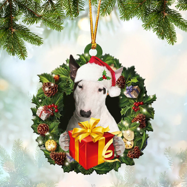 Bull Terrier  Christmas Gift Hanging Ornament