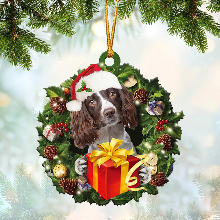 English Springer Spaniel Christmas Gift Hanging Ornament