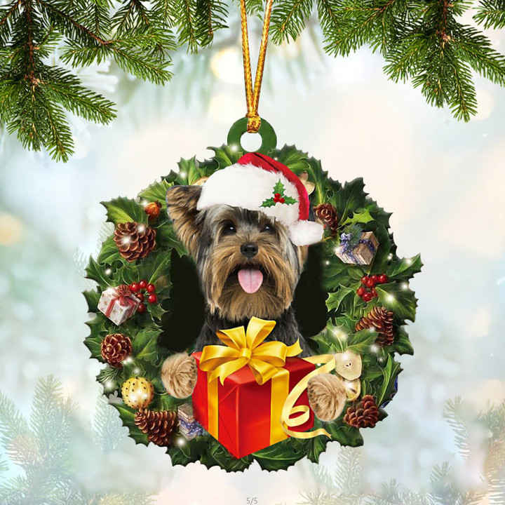 Yorkshire Terrier Christmas Gift Hanging Ornament