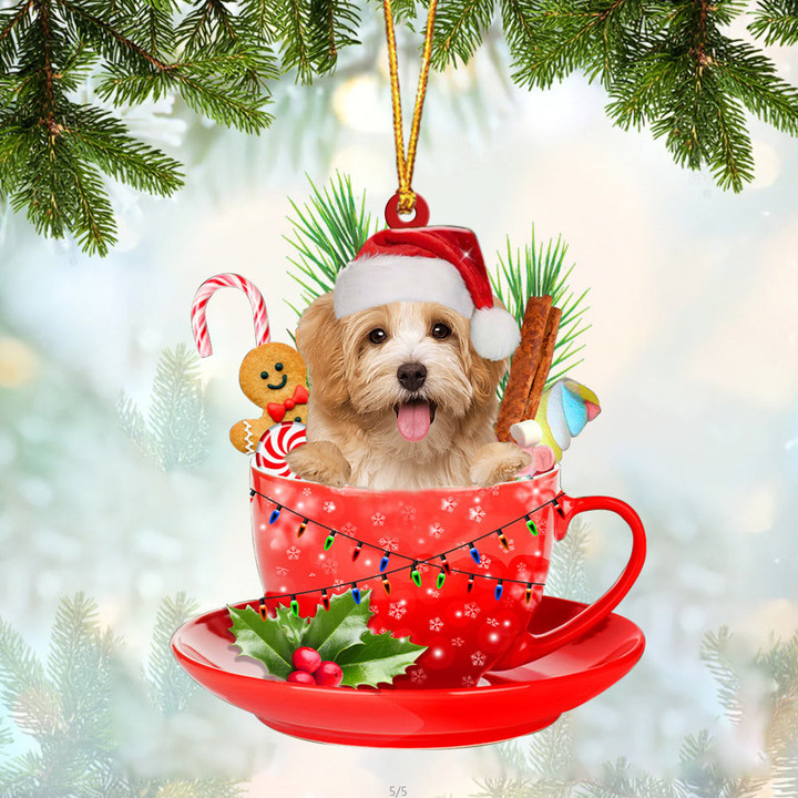 Havanese In Cup Merry Christmas Ornament
