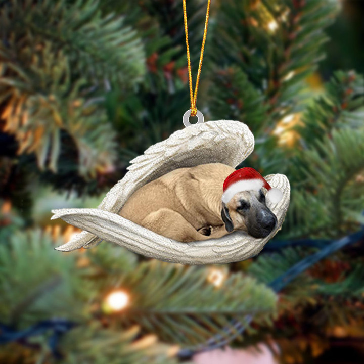 Anatolian Shepherd Dog Sleeping Angel Christmas Ornament