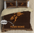 Personalized Name Bull Riding Vintage Bedding Set