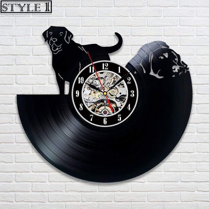Cane Corso Vinyl Record Clock