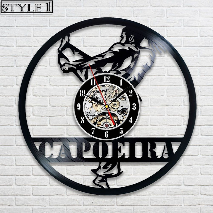 Capoeira Vinyl Record Clock