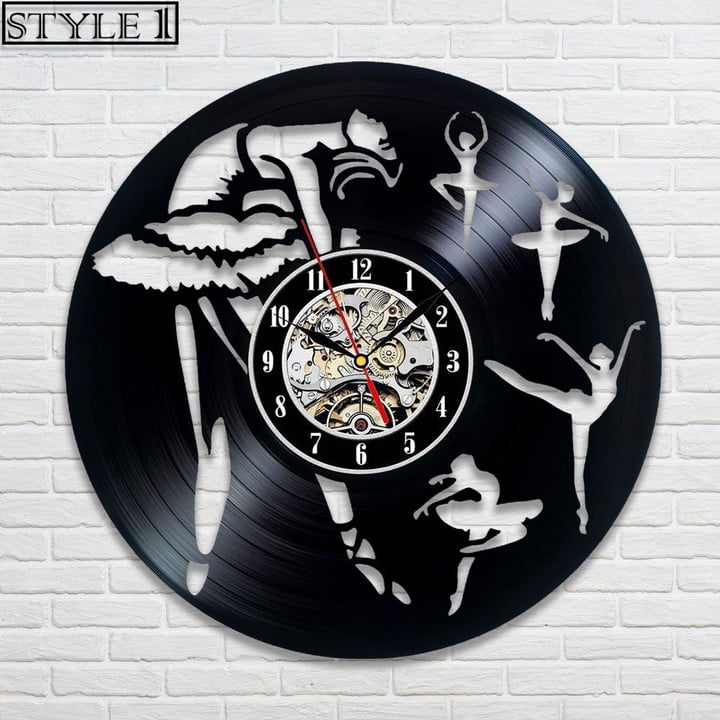 Ballet Vinyl Record Clock