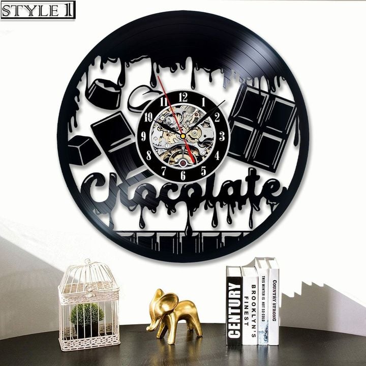 Chocolate Vinyl Record Clock