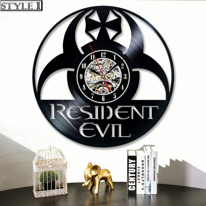 Resident Evil Vinyl Record Clock