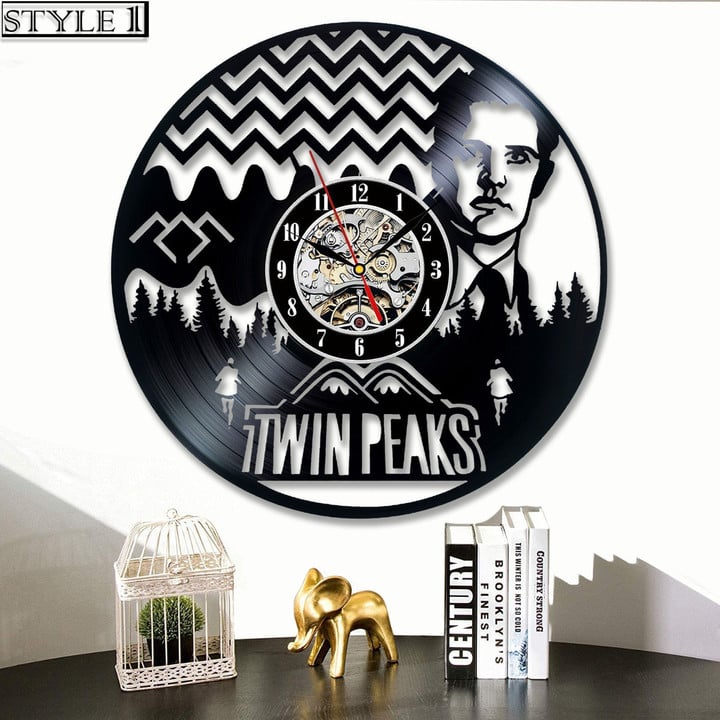 Twin Peaks Vinyl Record Clock