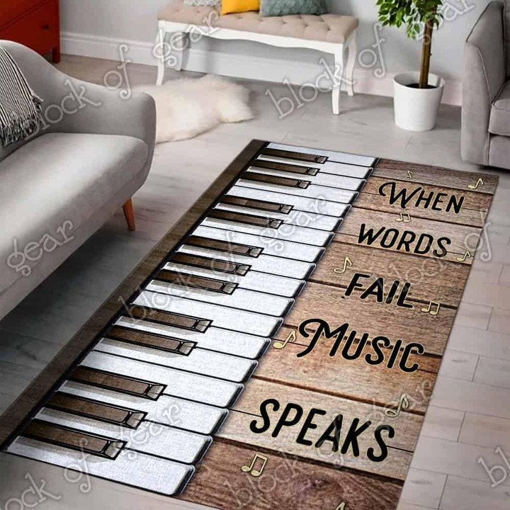 Piano Speaks Living Room Rug MP787