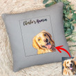 Customized Pet Portrait Illustration Happy Petties Pillow Case For Pet Lovers