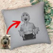 Pet Portrait In Human Costume Custom Pillow Case