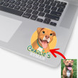 Personalized Dog Cartoon Transferring Women Stickers Adults for Dog lovers